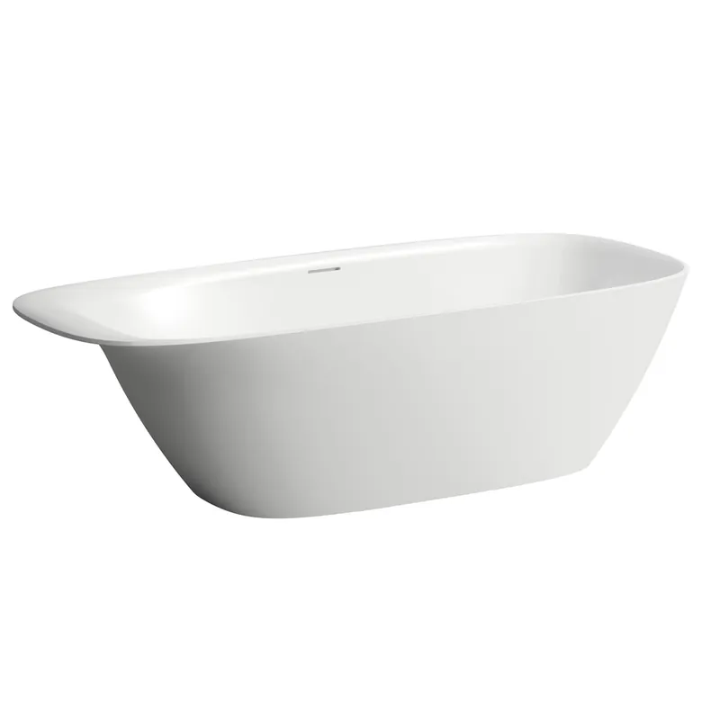 LAUFEN INO Baignoire 1800x800x520 en pose libre ovale blanche avec appui-tête