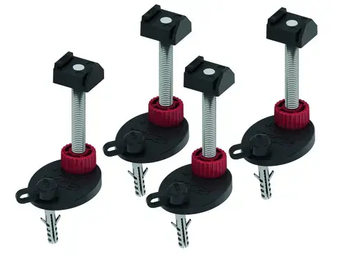 TECE Pieds de montage TECEdrainline, insonorisé, 92-139mm