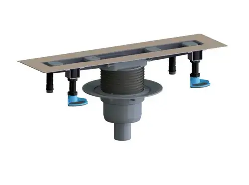 DALLMER caniveau de douche CeraLine vertical F, 700mm, DN 50 hauteur 110mm