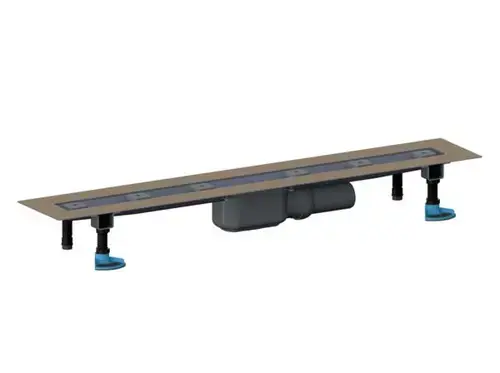 DALLMER caniveau de douche CeraLine PLAN F 800mm, DN 50 Hauteur de construction 90mm