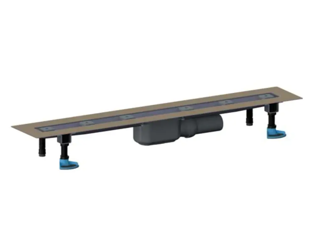 DALLMER caniveau de douche CeraLine PLAN F 700mm, DN 50 Hauteur de construction 90mm