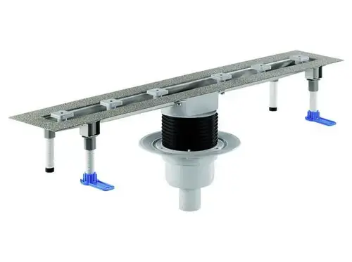 DALLMER caniveau de douche CeraLine vertical F, 500mm, DN 50 hauteur totale 110mm