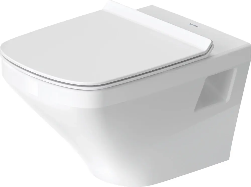WC suspendu Duravit DuraStyle 54cm, WC à évacuation verticale, sans rebord, sans rebord