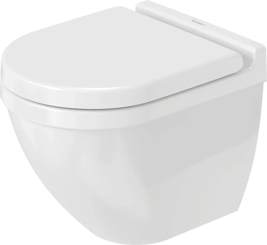 WC suspendu Duravit Starck 3 Compact 48,5 cm, WC à évacuation verticale