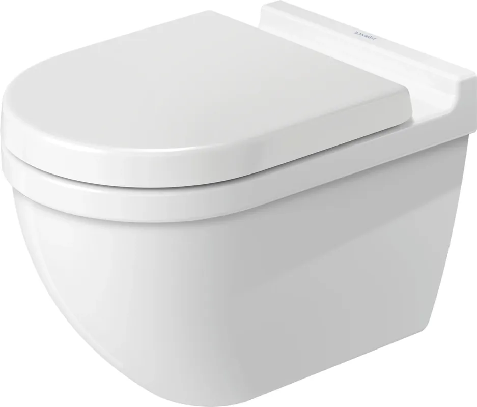 WC suspendu Duravit Starck 3 540mm WC à évacuation verticale, fixation cachée, blanc