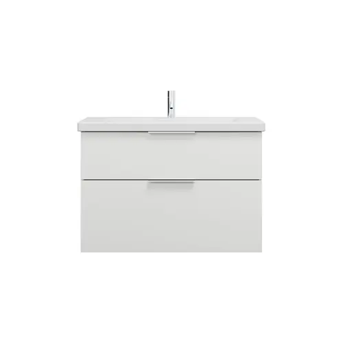 burgbad Eqio lavabo en céramique avec meuble sous-lavabo, largeur 930mm