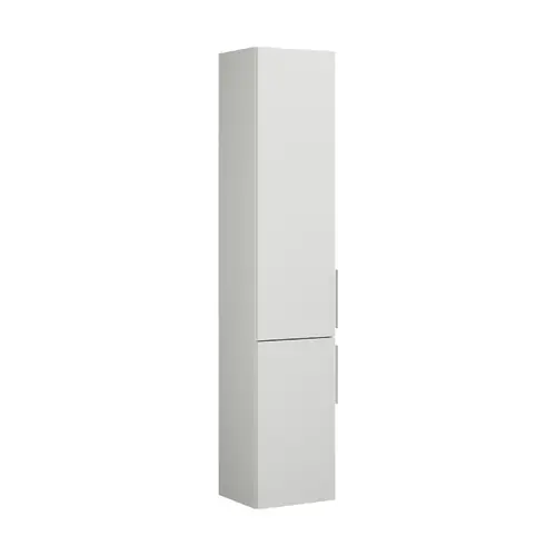 burgbad Eqio Armoire haute 2 portes, charnières à gauche, 1760x350x320mm