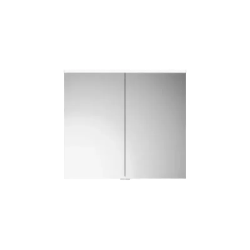 Armoires de toilette burgbad Eqio avec éclairage LED à poser, 2 portes, 900x800x170mm