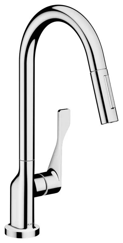 hansgrohe AXOR Citterio DN15 Mitigeur monocommande de cuisine DN15 250 avec douchette coulissante