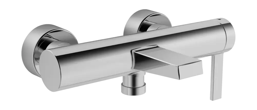 HANSA HANSALOFT Mitigeur de bain et douche, commande latérale, saillie 162mm, chrome