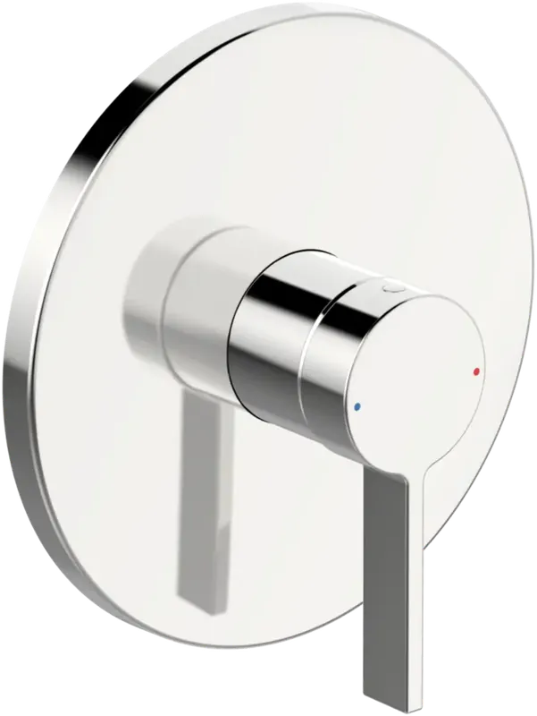 HANSA HANSALOFT robinet de douche, set de finition, encastré, rosace ronde, chrome