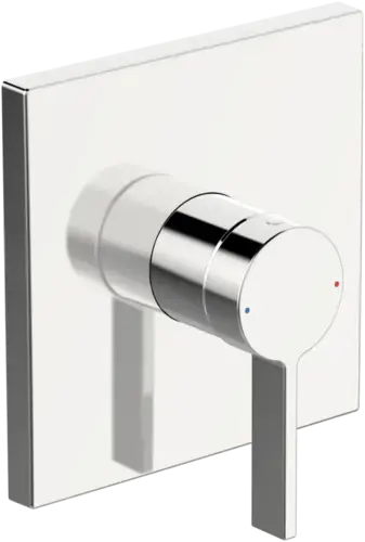 HANSA HANSALOFT robinetterie de douche, set de finition, encastré, rosace carrée, chrome