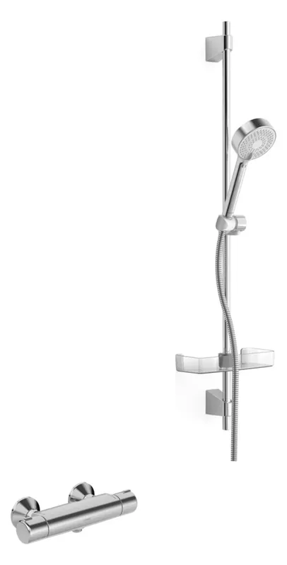 HANSA HANSAMICRA robinetterie de douche, avec dispositif de sécurité, 3 jets