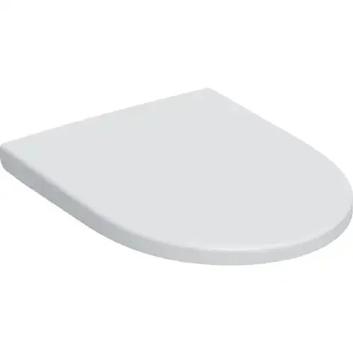 Siège de WC Geberit iCon avec dispositif d‘abaissement automatique, Quick Release, blanc brillant