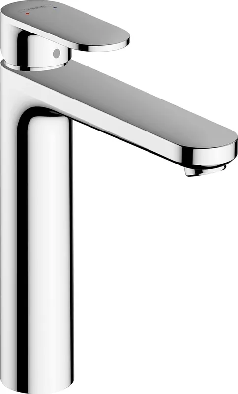 hansgrohe Vernis Blend Mitigeur monocommandé pour lavabo 190 avec vidage à tirette métallique chromé, saillie 108 mm