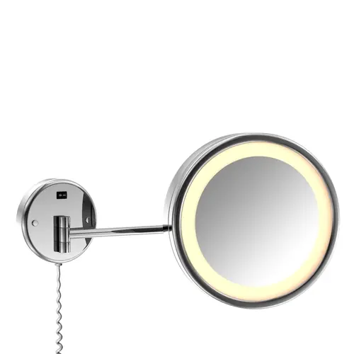 Steinberg Série 650 Miroir de soins de beauté, avec éclairage LED, 2 bras, grossissement 3x
