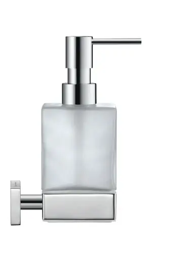 Distributeur de savon Duravit Karree en verre mat, chrome