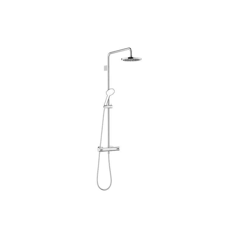Dornbracht Showerpipe avec thermostat de douche, sans douchettes à main, saillie de la douchette à main 450mm, douche de tête 220mm