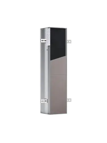 emco asis module plus, module WC - encastré, H 658mm,compartiment pour papier WC, brosse WC intégrée, butée de porte à droite, retrait du papier sur le côté