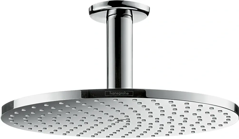douche de tête Raindance S 240 1 jet PowderRain avec raccord au plafond, chromé