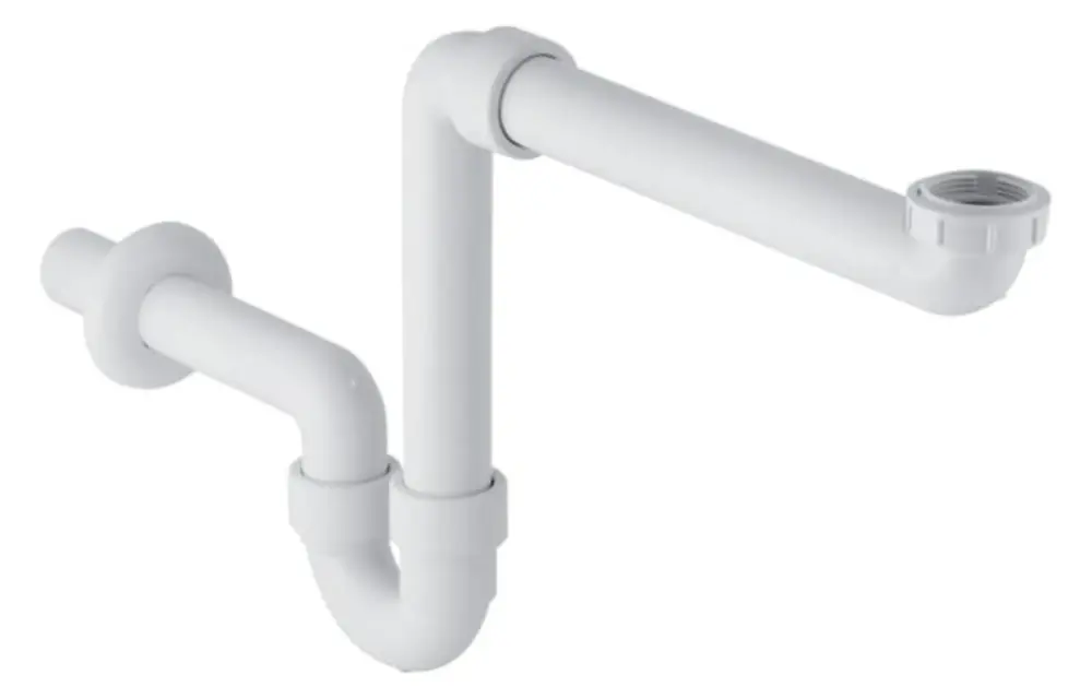 Siphon de lavabo Geberit, modèle à encombrement réduit, sortie horizontale, DN40