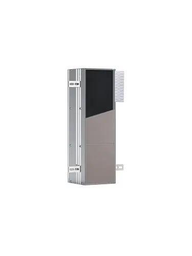 emco asis module plus, module WC - modèle encastré, 3 compartiments pour papier WC, rouleau de rechange ou boîte papier humide, charnière de porte à gauche