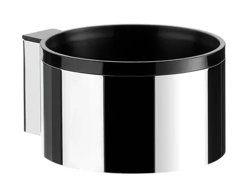 emco system2 support pour sèche-cheveux, diamètre intérieur 69mm, chromé