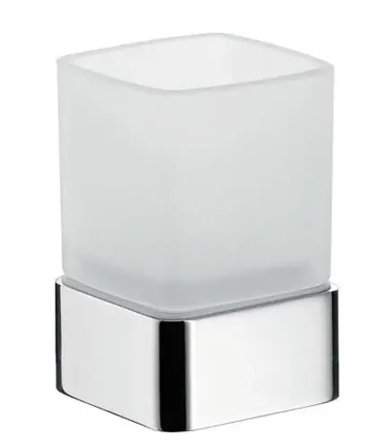 Porte-verre emco loft, modèle sur pied, verre cristal satiné