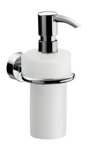 emco roundo 2 distributeur de savon liquide, plastique blanc, pompe doseuse plastique, env. 245 ml