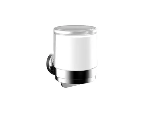 emco round distributeur de savon liquide, manipulation d‘une main, verre cristal satiné