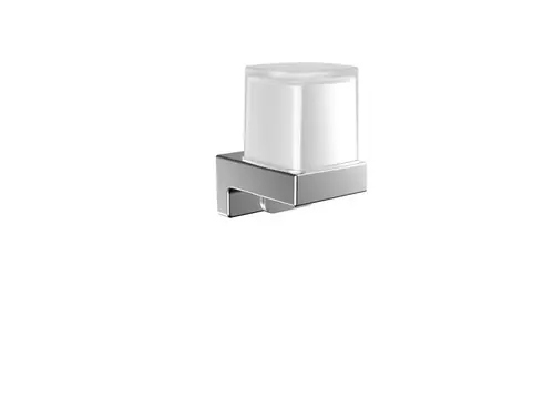 emco cue distributeur de savon liquide chrome, gobelet à béqu‘ille en verre cristal