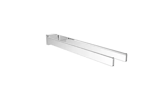emco cue porte-serviettes chromé, 2 bras, fixe, 431 mm