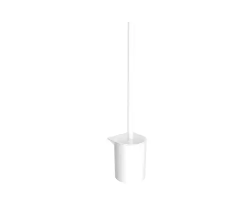 emco flow Ensemble brosse de toilette, tête de brosse et poignée blanches