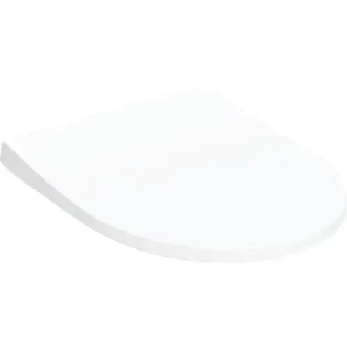 Siège de WC Geberit iCon Slim avec couvercle, Wrap over, antibactérien, avec dispositif dabaissement automatique, blanc