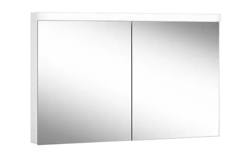 Schneider LOW basic LED Armoire de toilette avec éclairage, 2 portes 60/60cm, 1195x120x747mm