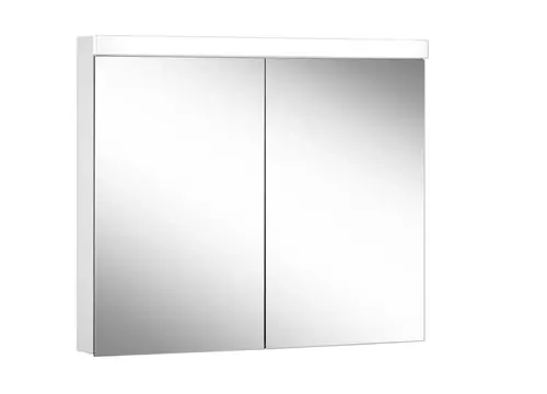 Schneider LOW basic LED Armoire de toilette avec éclairage, 2 portes 45/45cm, 895x120x747mm