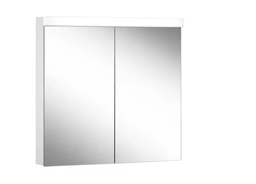 Schneider LOW basic LED Armoire de toilette avec éclairage, 2 portes 40/40cm, 795x120x747mm