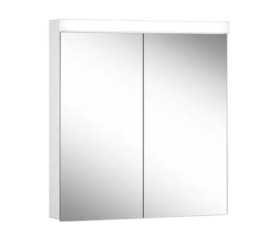 Schneider LOW basic LED Armoire de toilette avec éclairage, 2 portes 35/35cm, 695x120x747mm