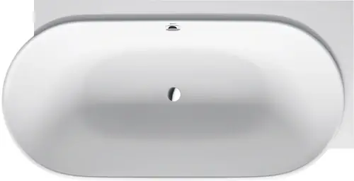 Baignoires Duravit Luv, angle à droite, 2 pentes de dos, revêtement acrylique sans soudure, 1850x950mm, blanc mat