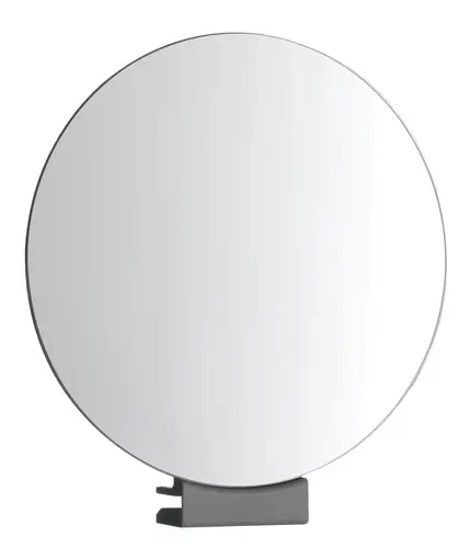 Rasage emco et Miroir de soins de beauté, grossissement 2 - 3 fois, rond, diam. 120 mm, non éclairé, clipsable, plage de serrage 5- 6 mm