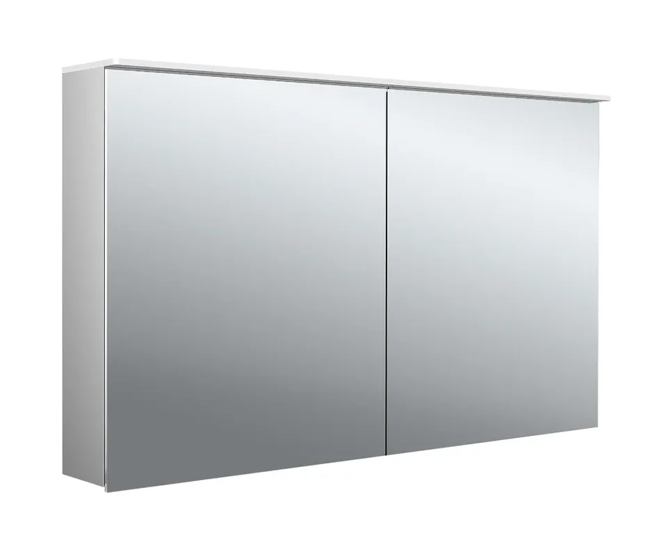 emco puree 2 Design armoire de toilette LED avec panneau diffuseur lumineux, 2 portes, 1200x711x153mm