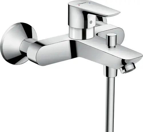 hansgrohe Talis E mitigeur monocommande de bain en saillie, profondeur de la gorge 194mm
