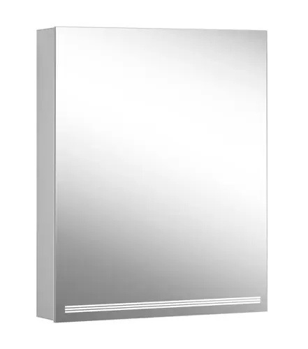 Schneider GRACE TW Armoire de toilette avec éclairage, 1 porte butée à droite, 595x120x700mm, intensité lumineuse variable, 2000-6500K