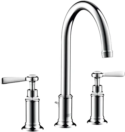 hansgrohe AXOR Mitigeur lavabo 3 trous Montreux 180, vidage escamotable, béqu‘illes, projection 175mm