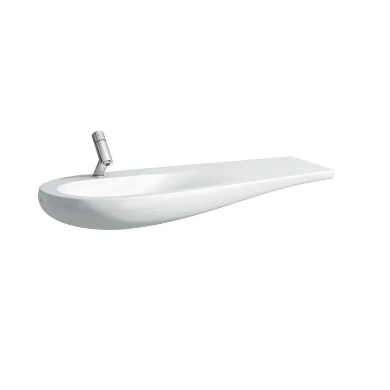 LAUFEN Alessi one Lavabo, encastré, 1 trou pour robinet, avec trop-plein, tablette à droite, 1200x500