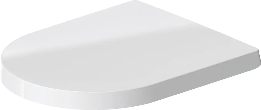 Siège de WC Duravit ME by Starck, charnières en acier inoxydable, avec dispositif d‘abaissement automatique, amovible