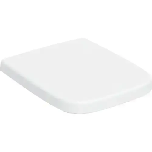 Siège de WC Geberit Renova Plan, abaissement automatique, fixation depuis dessus, charnières Quick-Release