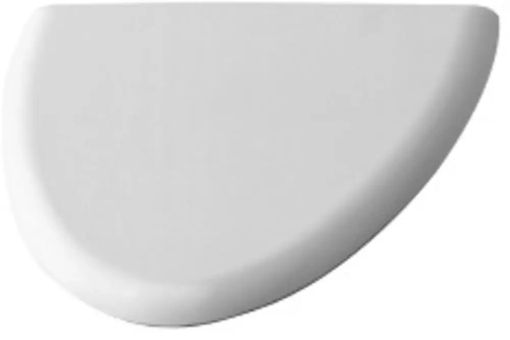 Couvercle d‘urinoir Duravit Charnières Fizz en acier inoxydable, blanc, avec mécanisme de fermeture en douceur
