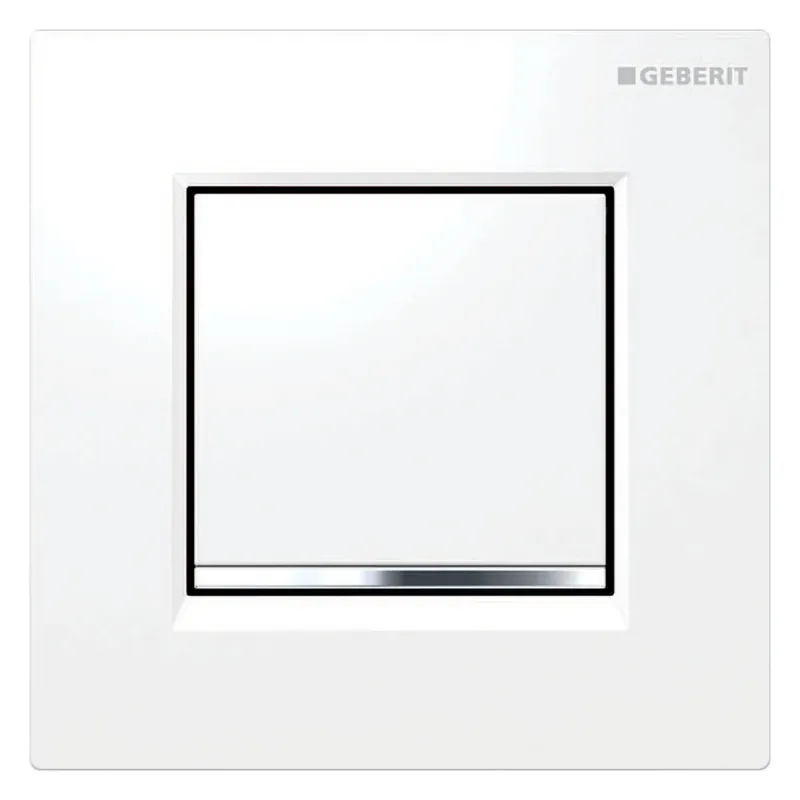 Commande Geberit pour urinoir avec déclenchement pneumatique du rinçage, plaques de déclenchement type 30