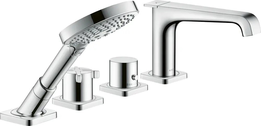 hansgrohe AXOR Citterio E Raccord d‘arête de carrelage 4 trous avec thermostat